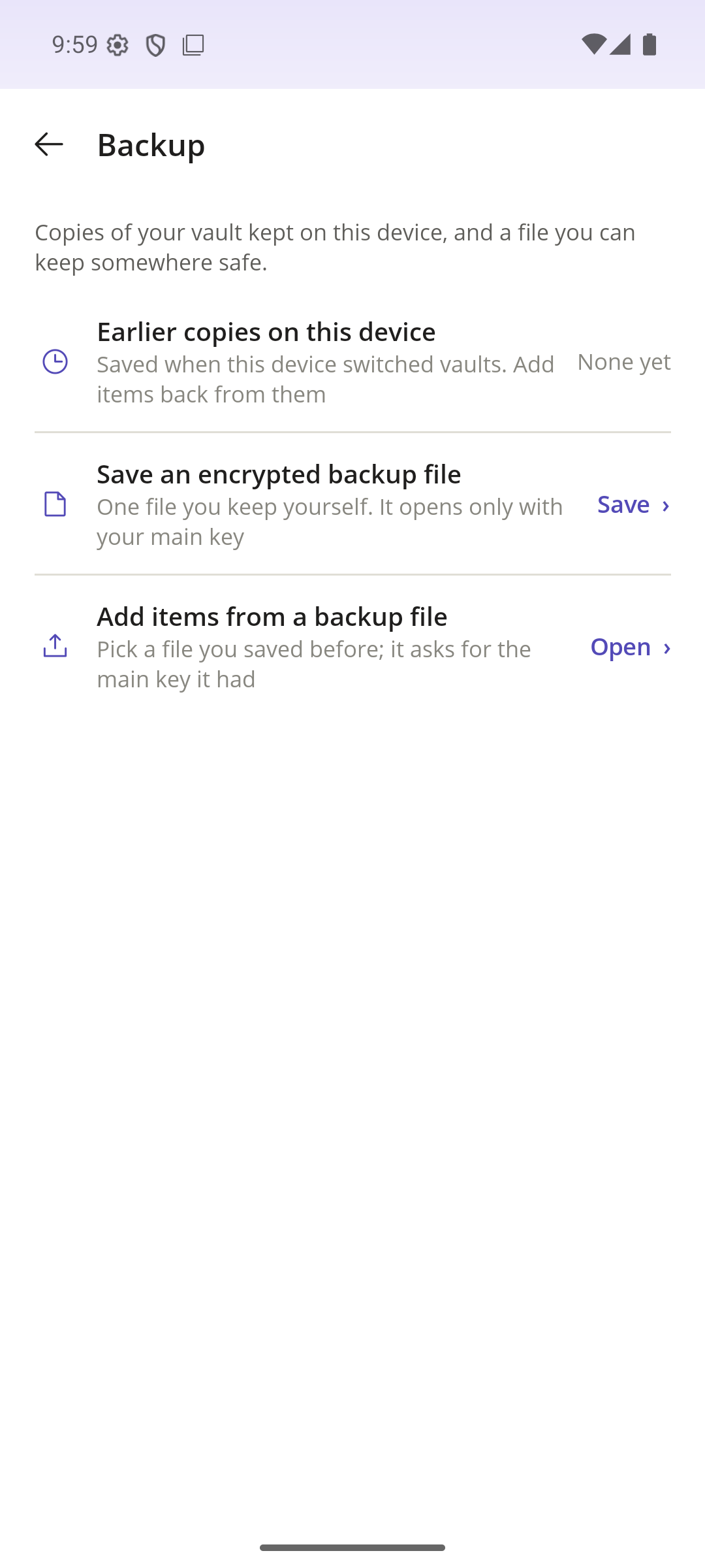 Backups you control on the phone