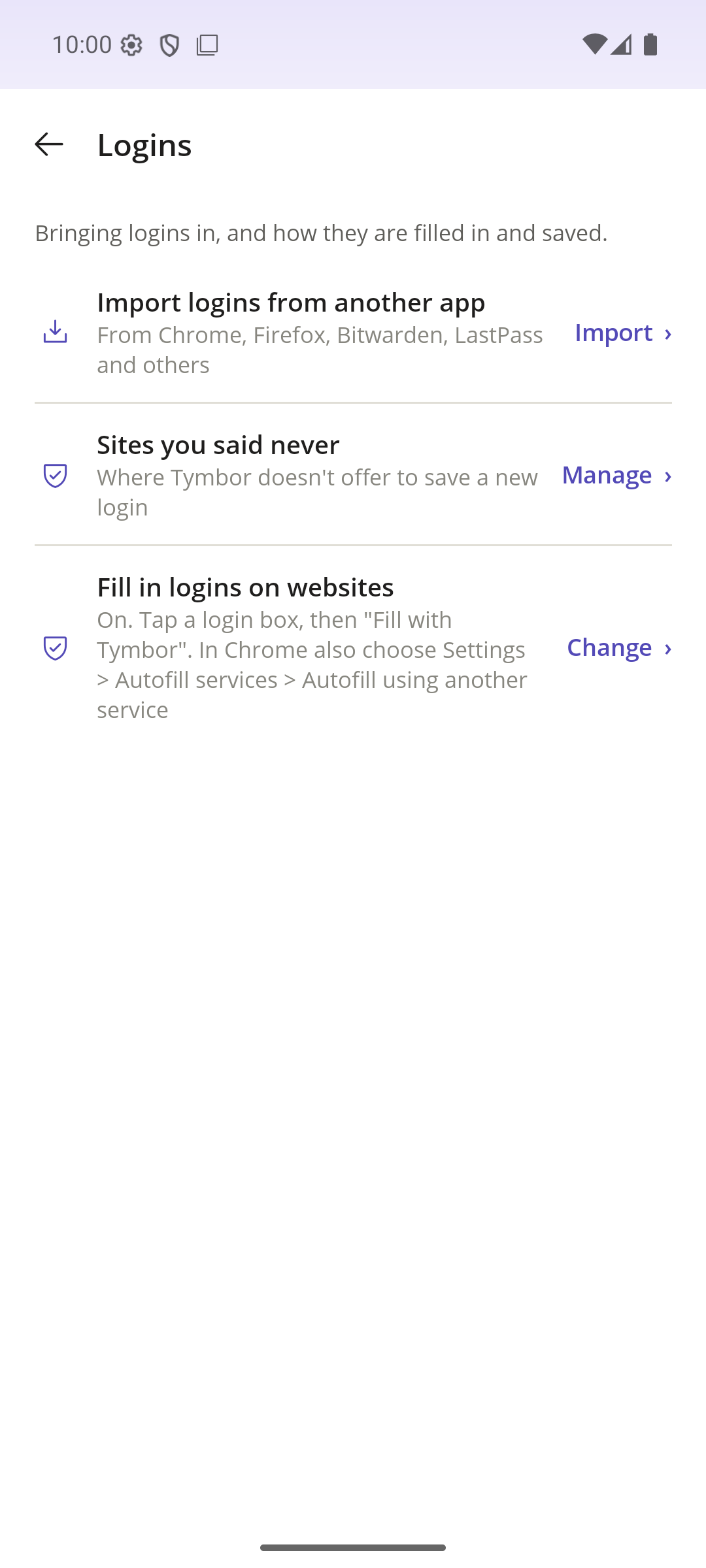 Bring your logins with you on the phone